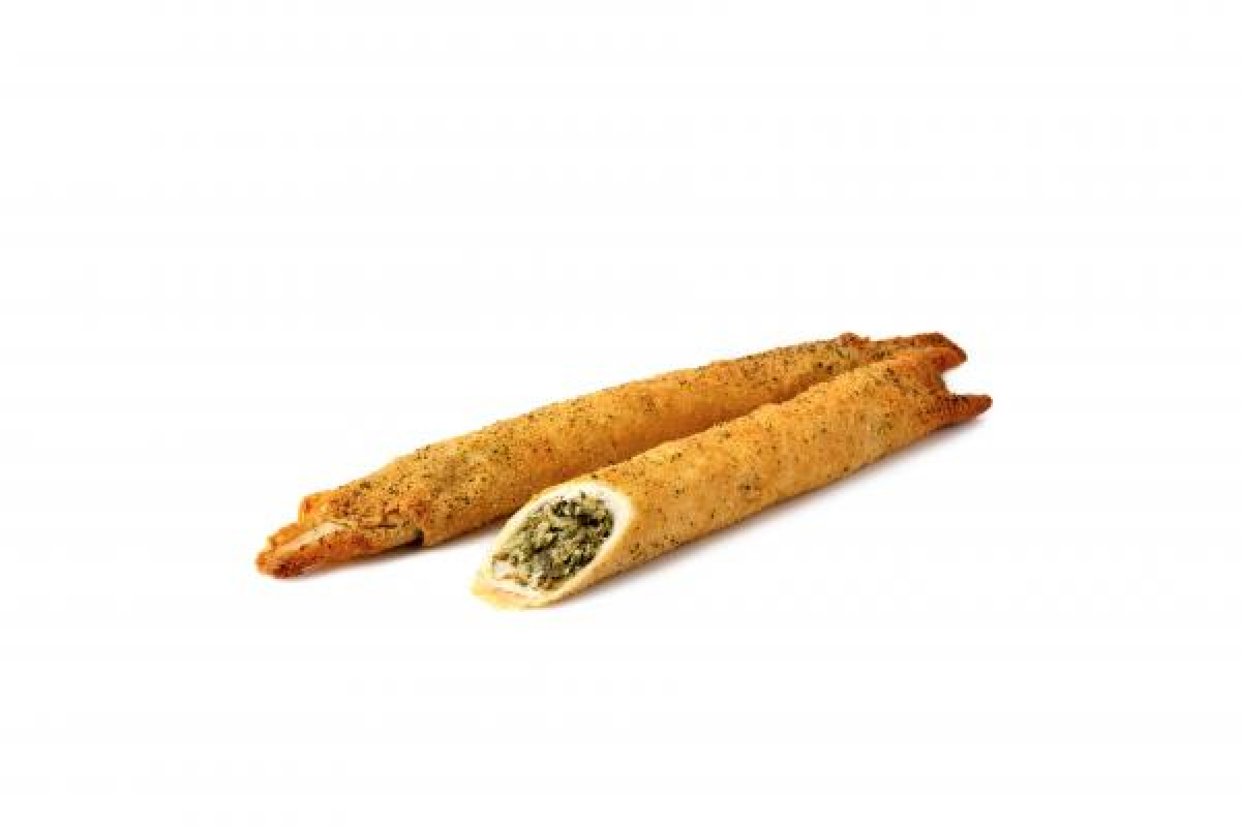 Knusperstange Spinat und Käse