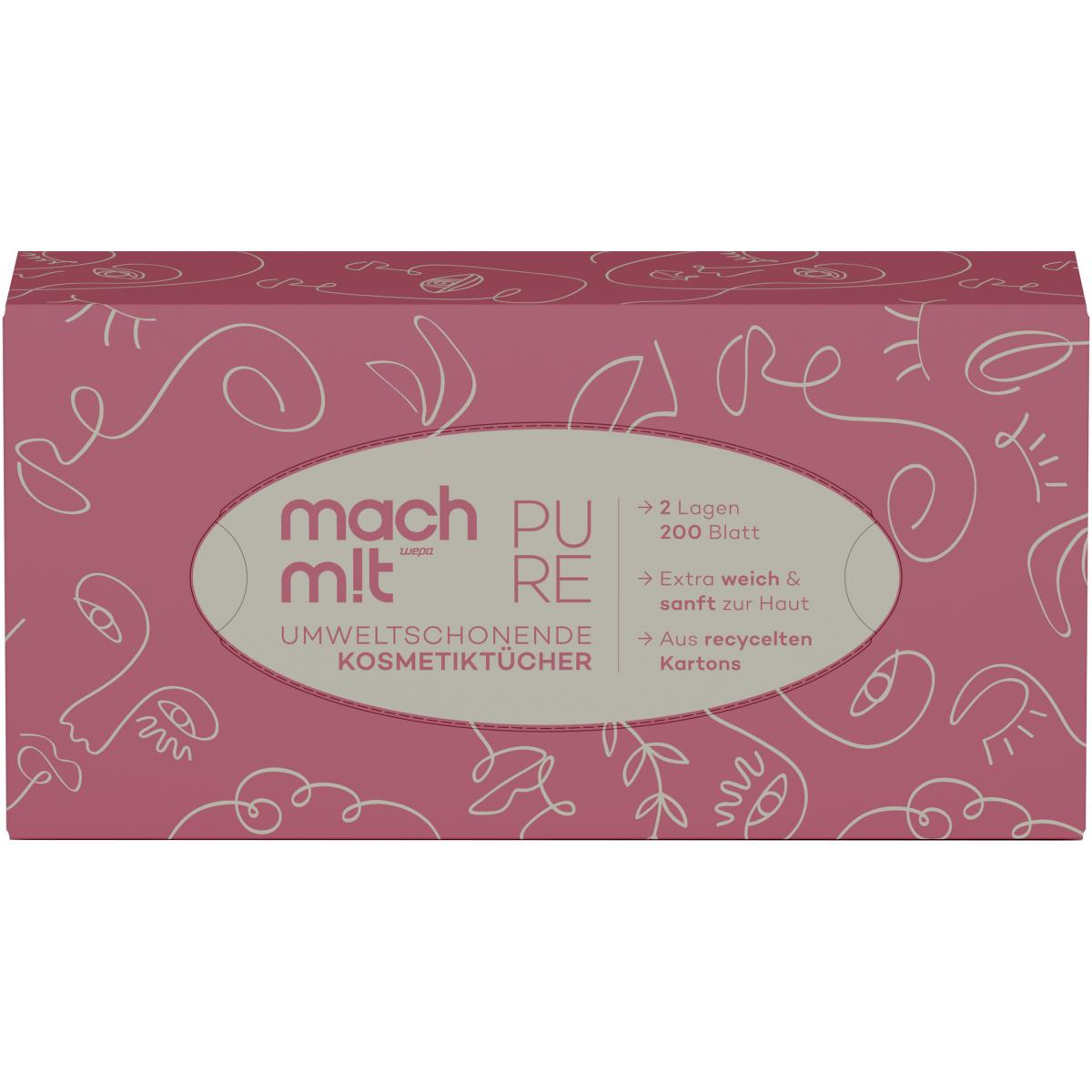 mach m!t Kosmetiktücher Box, 200 St Packung