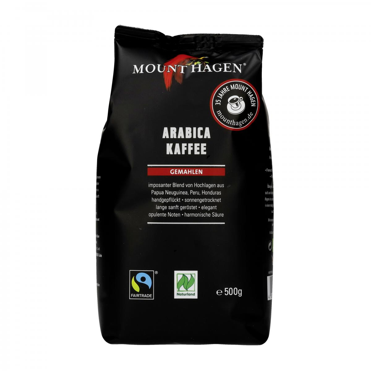 Mount Hagen Organic Röstkaffee, gemahlen, 500 gr P