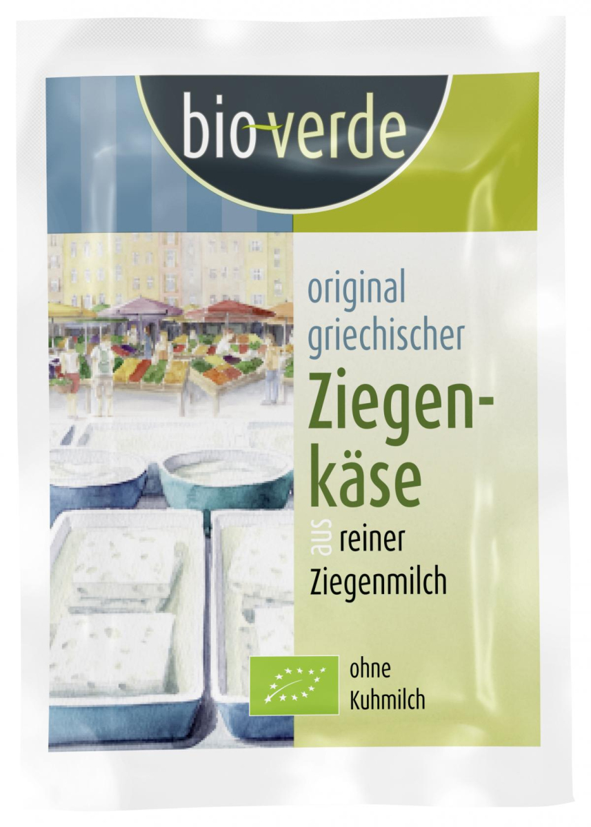 bio-verde Original griech. Ziegenkäse, 150 gr Pack