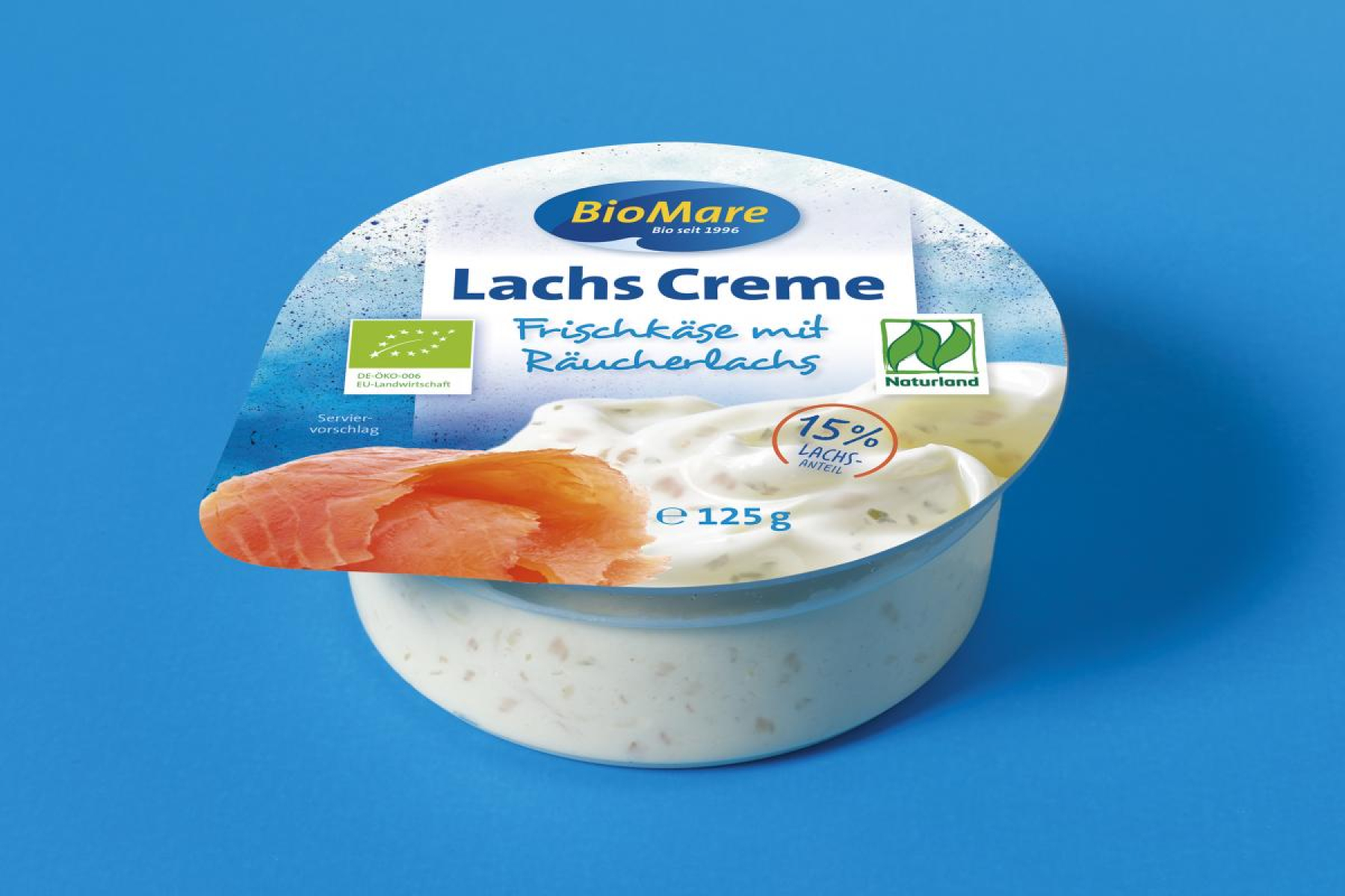 Bio Mare Lachs-Frischecreme, 125 gr Becher