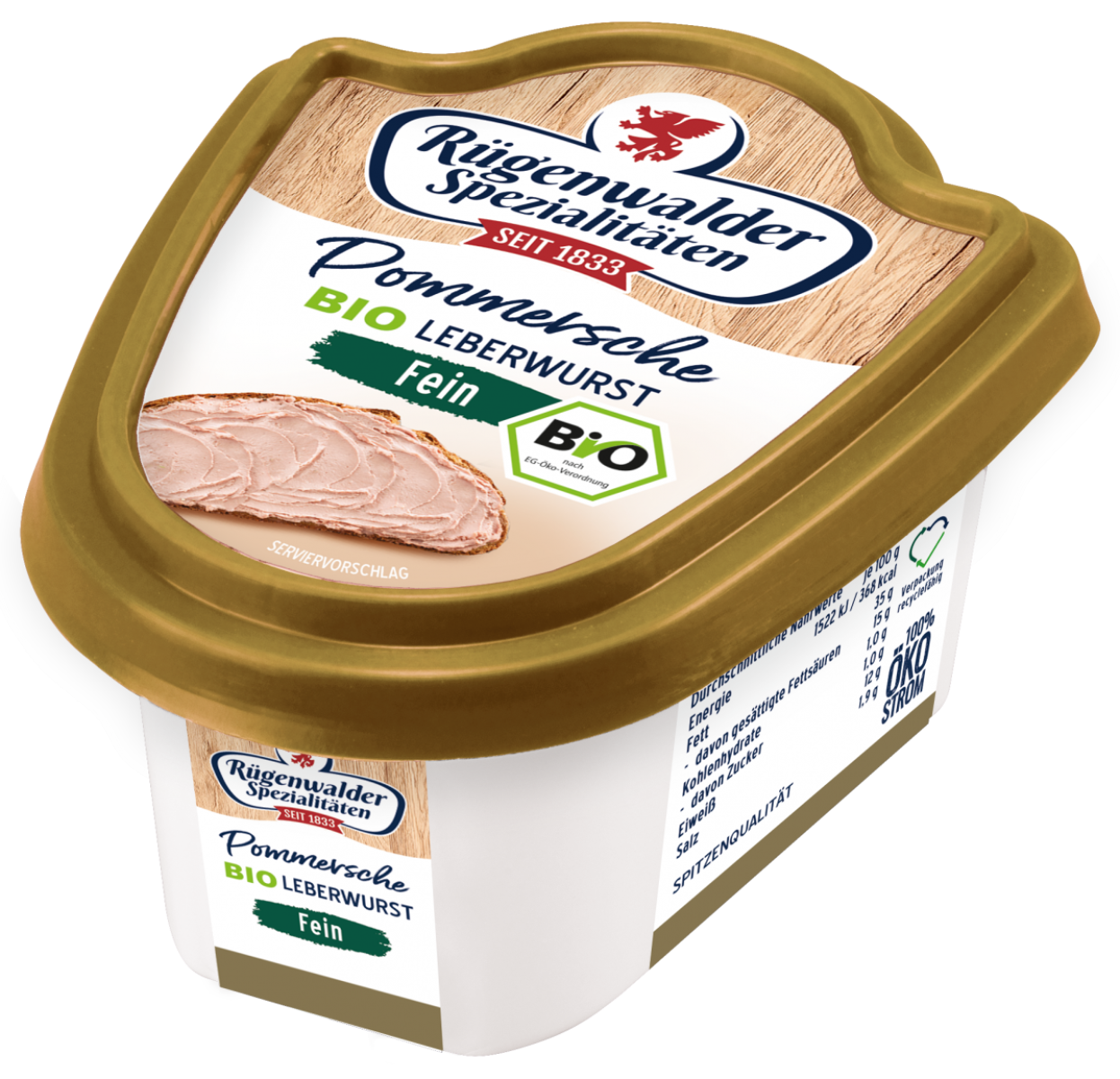 Plüntsch Pommersche Gutsleberwurst, 125 gr Stück