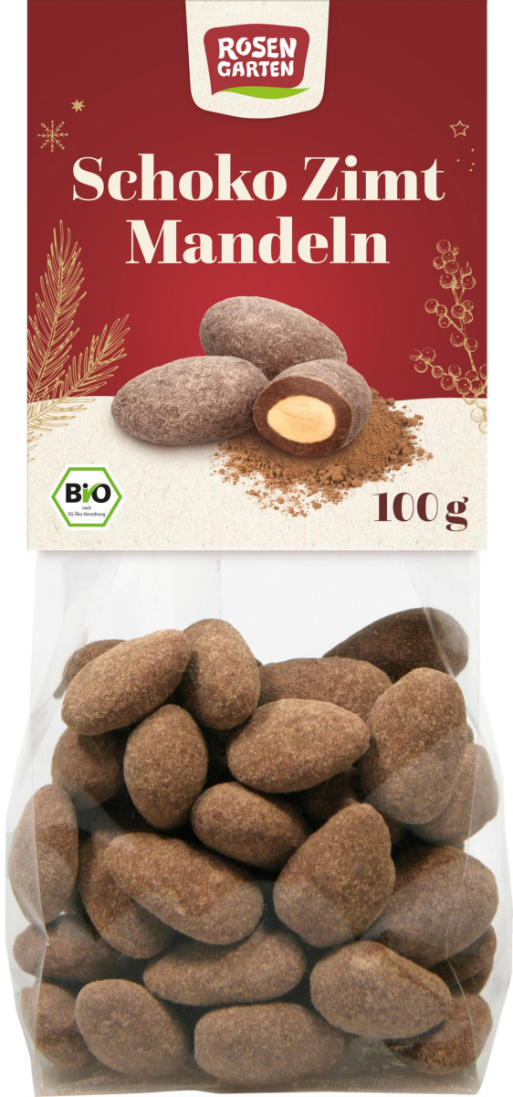 Rosengarten Zimt-Schoko-Mandeln, 100 gr Beutel