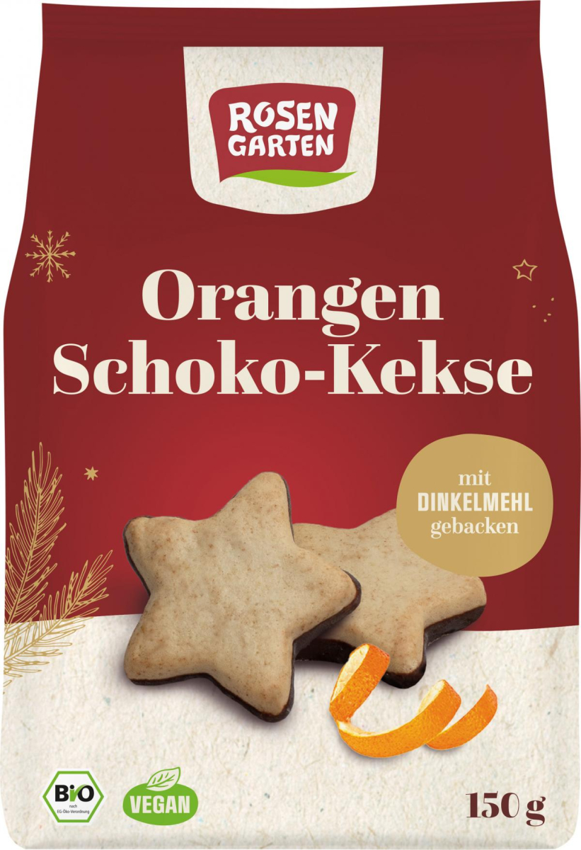 Rosengarten Orangen-Kekse mit Zartbitter-Schokolad