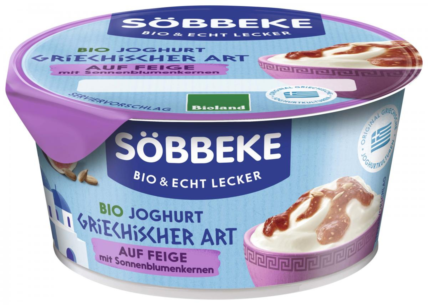 Söbbeke Joghurt griechischer Art auf Feige, 150 g Becher