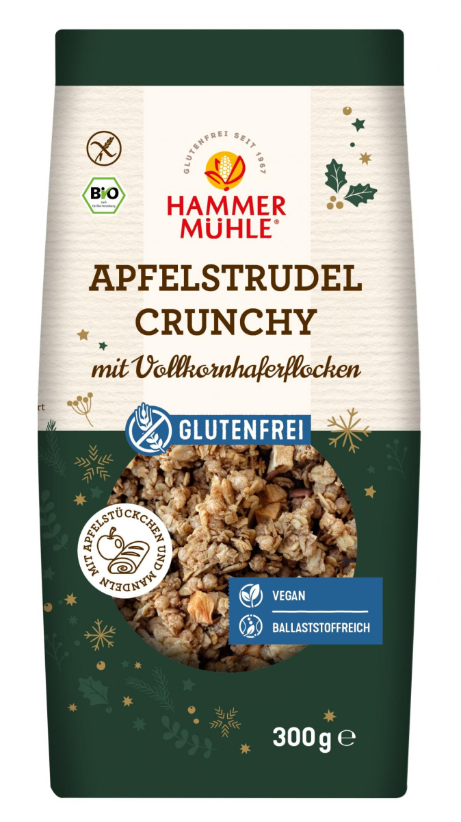 Hammermühle Apfelstrudel Crunchy, 300 g Packung -g