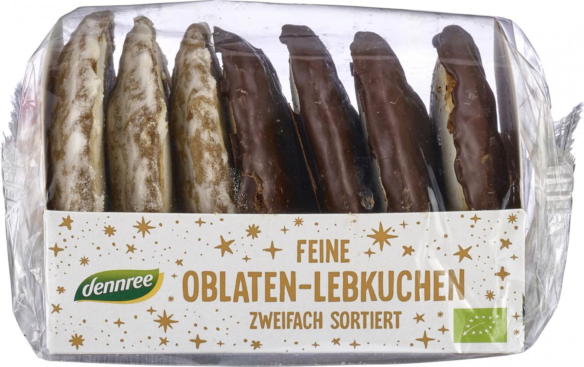 dennree Feine Oblaten Lebkuchen gemischt, 200 gr P