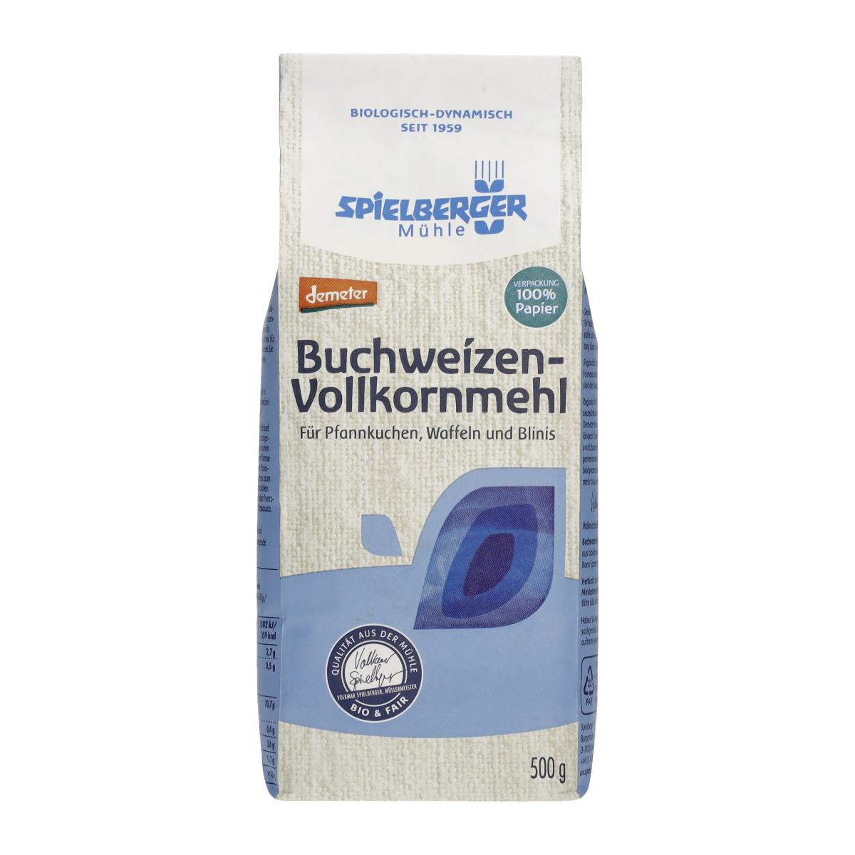 Spielberger Buchweizen-Vollkornmehl, 500 gr Packun