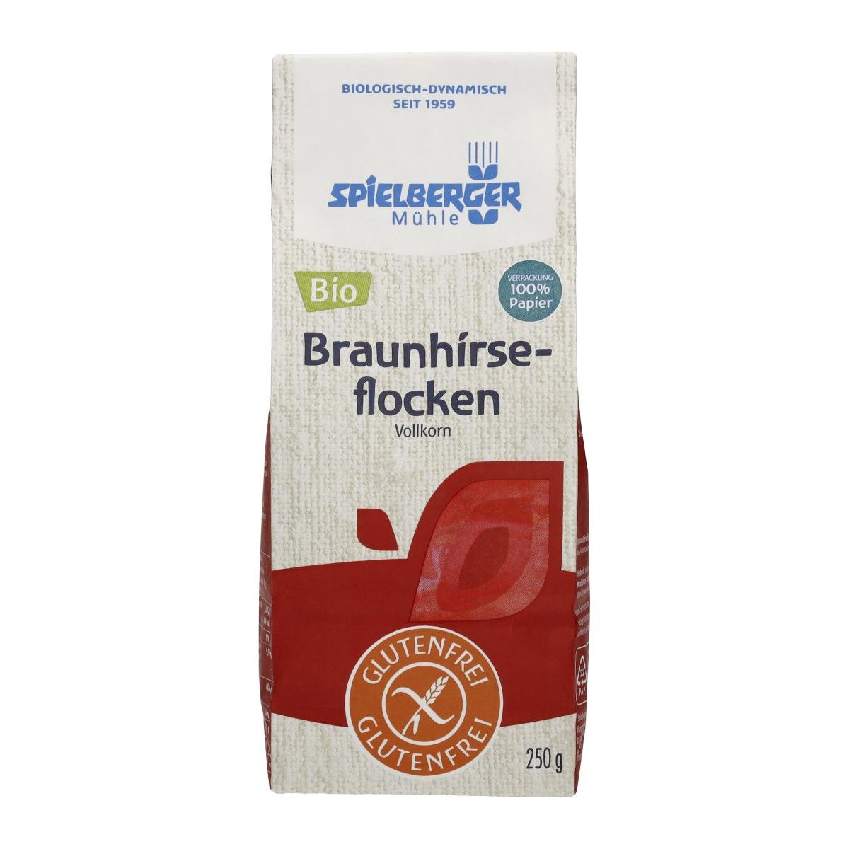 Spielberger Glutenfreie Braunhirseflocken, 250 gr