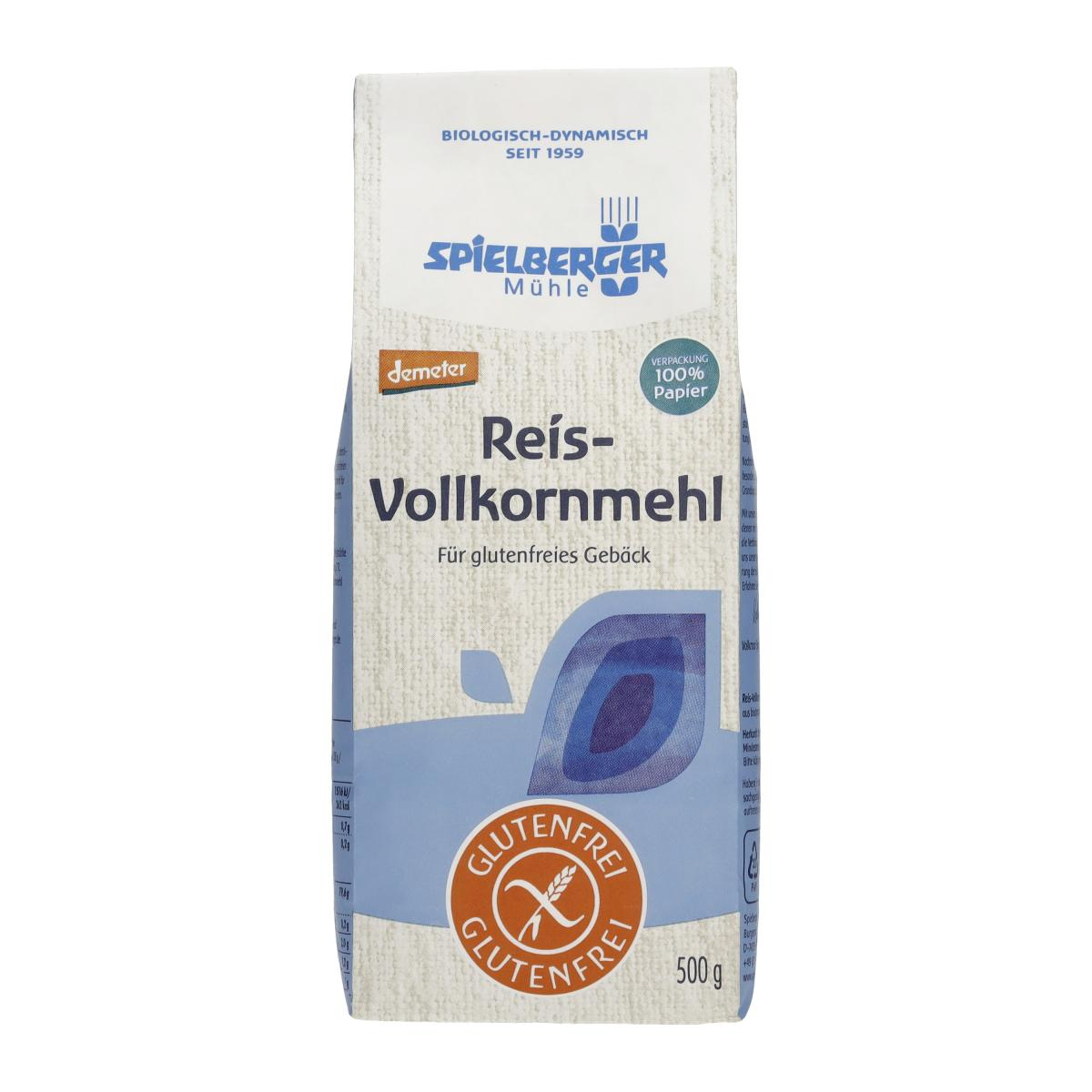 Spielberger Glutenfreies Reis-Vollkornmehl, demete