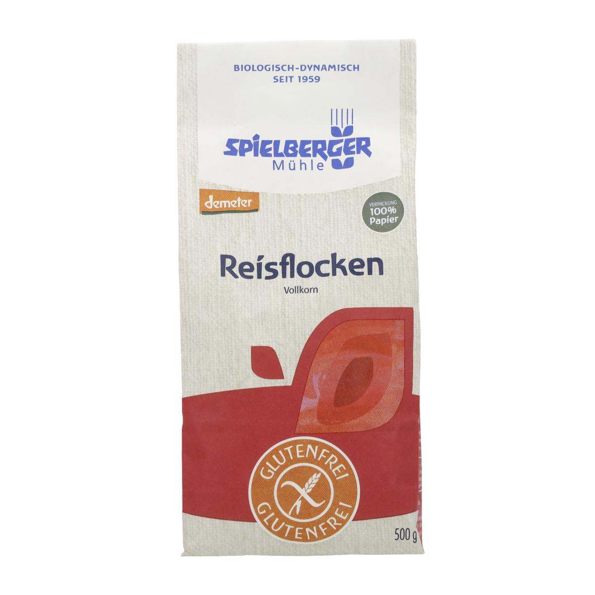 Spielberger Reisflocken, demeter, 500 gr Packung