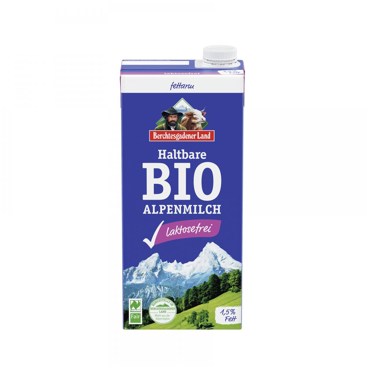 Berchtesg Lactosefreie Haltbare Alpenmilch, fettar