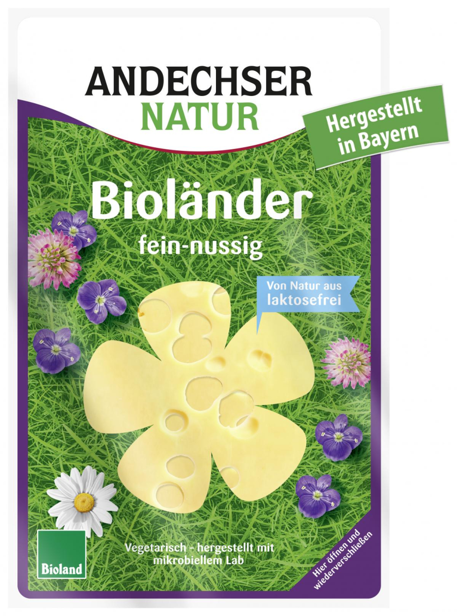 Andechser Natur Bioländer in Scheiben, 150 gr Pack