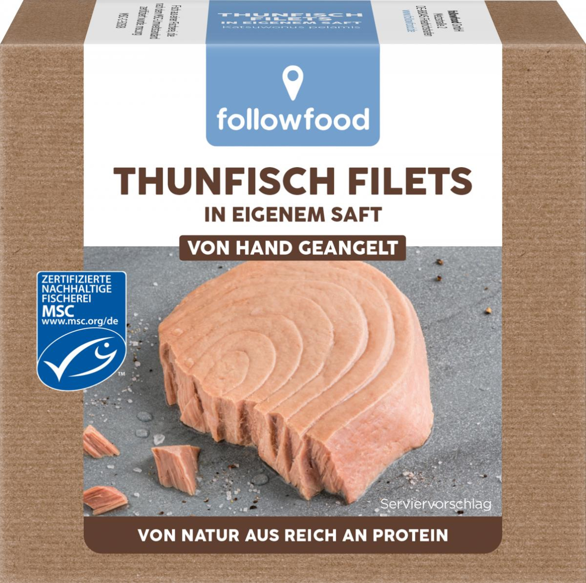 followfish Thunfisch Filets in eigenem Saft, 185 g