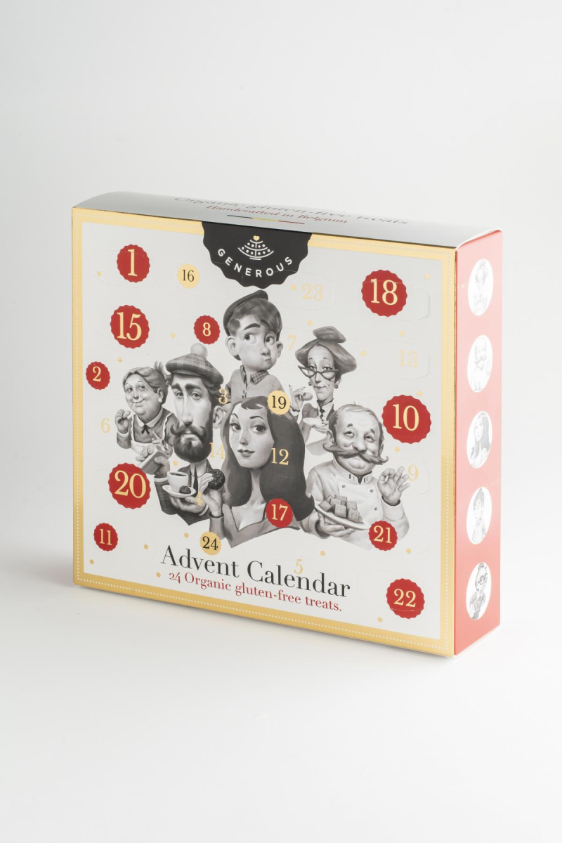 Generous Gebäck Adventskalender, 170 g Stück -glut