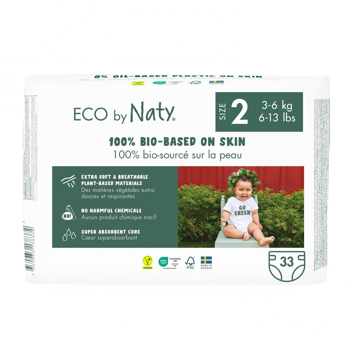 Naty Windeln Größe 2,  3-6 kg, 33 St Beutel