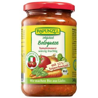 Rapunzel Tomatensauce Bolognese, vegan, mit Soja,