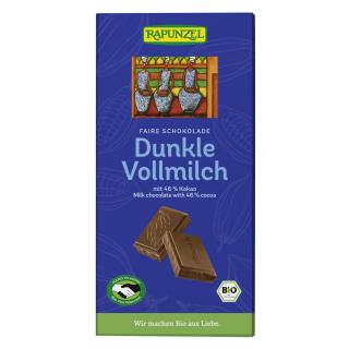 Rapunzel  Dunkel Vollmilch Schokolade 46% HIH, 100