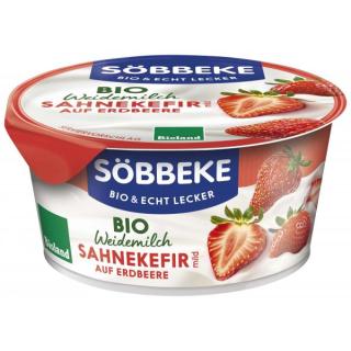 Söbbeke Weidemilch Sahnekefir Erdbeere, 150 gr Bec
