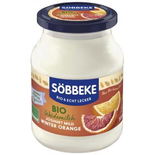 Söbbeke Weidemilchjoghurt Winter Orange, 500 g Gla