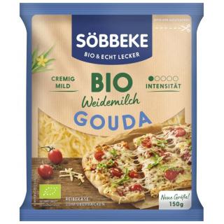 Söbbeke Gouda gerieben, 150 g Beutel