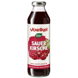 Voelkel Sauerkirsche Nektar, 0,5 L Flasche