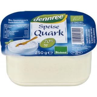 dennree Speisequark Halbfettstufe, 250 gr Becher