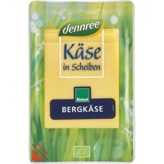 dennree Bergkäse in Scheiben, 125 g Packung