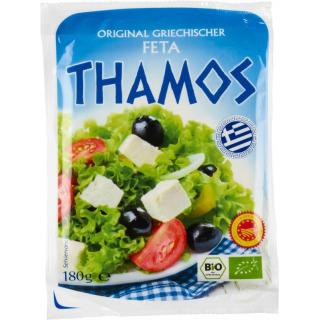 Thamos Feta, 180 gr Packung aus Schafs- und Ziegen