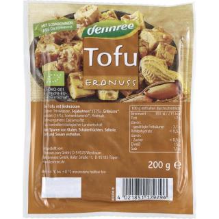 dennree Tofu Erdnuss, 200 gr Stück