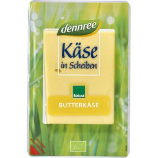 dennree Butterkäse in Scheiben, 125 g Packung
