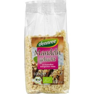 dennree Mandeln, gehackt, 100 gr Packung