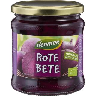 dennree Rote Bete in Scheiben, 330 gr Glas