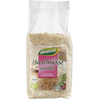 dennree Haselnusskerne, gemahlen & geröstet, 200 g