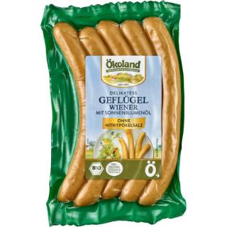 Ökoland Geflügel-Wiener, 200 gr Packung