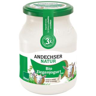 Andechser Natur Ziegenjogurt, 500 gr Glas gerührt