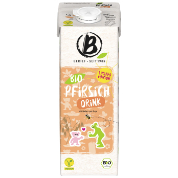 Berief Pfirsich-Drink, 1 L Packung Hafer & Soja