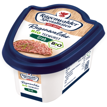 Plüntsch Rügenwalder Teewurst grob, 125 gr Stück
