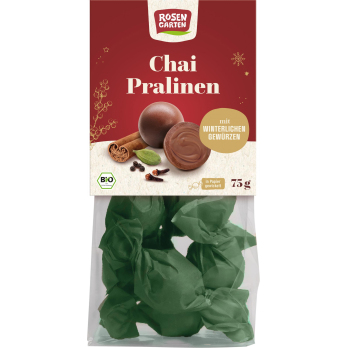 Rosengarten Chai Pralinen, 75 gr Packung