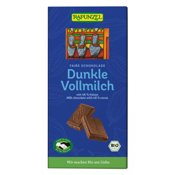 Rapunzel  Dunkel Vollmilch Schokolade 46% HIH, 100
