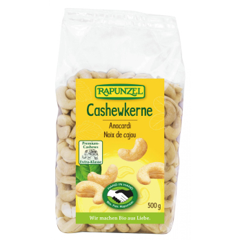 Rapunzel Cashewkerne ganz HIH, 500 gr Packung