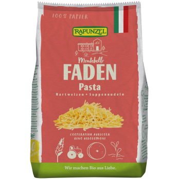 Rapunzel Faden Suppennudeln Semola, 250 gr Packung