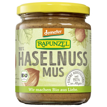 Rapunzel Haselnussmus, 250 gr Glas