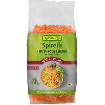 Rapunzel Rote Linsen Spirelli, 300 gr Packung