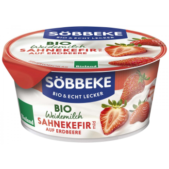 Söbbeke Weidemilch Sahnekefir Erdbeere, 150 gr Bec