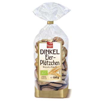 linea natura Dinkel Eierplätzchen, 150 gr Packung