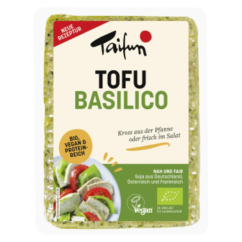 Taifun Tofu Basilico, 200 gr Packung