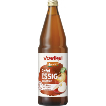 Voelkel Apfelessig mit 5% Säure, 0,75 ltr Flasche