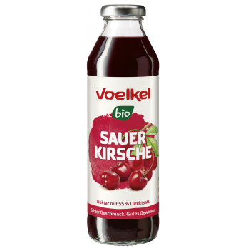 Voelkel Sauerkirsche Nektar, 0,5 L Flasche
