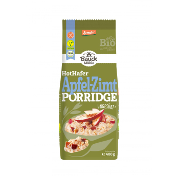 Bauck Hof Hot Hafer Apfel-Zimt, 400 gr Packung -gl
